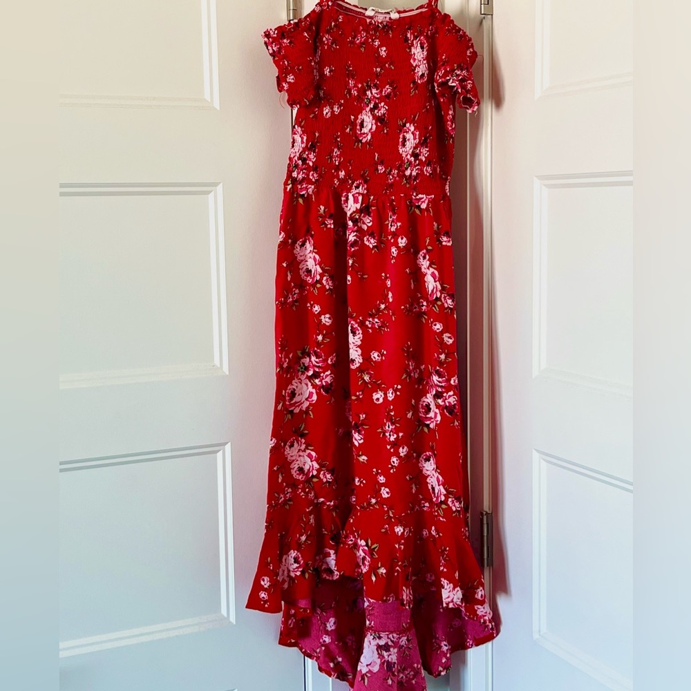 Urban Planet Girls Off Shoulder Midi Floral Dress